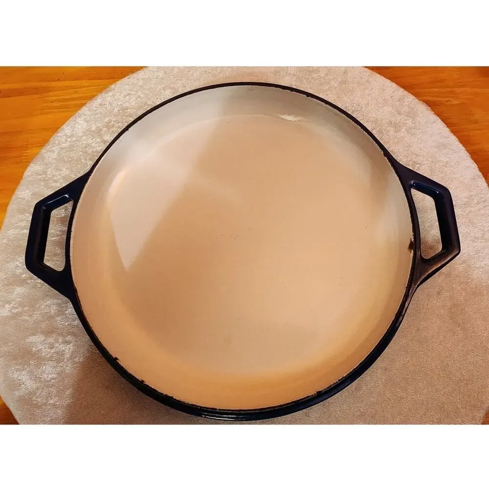 Vintage Copco Dutch Oven w/Lid – Blue Enamel Cast Iron –Mid Century Scandinavian